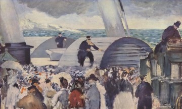 エドゥアール・マネ Painting - フォークストンに続いて乗船 エドゥアール・マネ